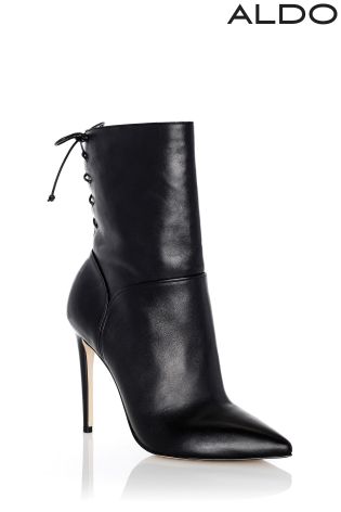 Aldo Leather Pointed Stiletto Boots